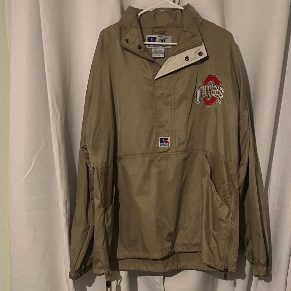 Ohio State Beige Windbreaker Jacket
